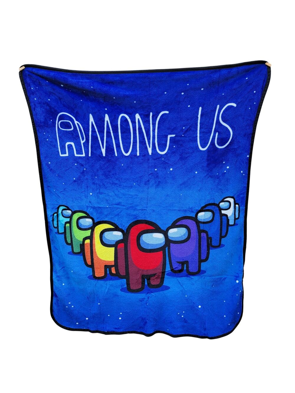 Among Us Dark Blue Fleece Pride Rainbow Character Throw - 50" x 38"